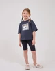 Футболка для девочки SMIL 110942-1 Графитовый р.128 - изображение 3