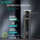 Триммер VGR V-937 3 насадки LED display - изображение 6