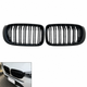 Подвійні решітки радіатора BMW X3 F25 LCI X4 F26 2014-2017 M-Style чорний глянець - зображення 2