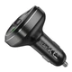 Автомобільний FM трансмітер HOCO E76 Pole Bluetooth, 45W, PD/QC, 2×USB + Type-C, Hands-Free, підтримка USB - изображение 3