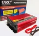 Перетворювач AC/DC на машину, UKC AR 2500W 12V, Інвертор на автомобіль, 12V/220V/2500W, міцний алюмінієвий корпус + USB-вихід 5В для заряджання гаджетів, червоний - зображення 1