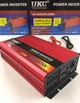 Перетворювач AC/DC на машину, UKC AR 2500W 12V, Інвертор на автомобіль, 12V/220V/2500W, міцний алюмінієвий корпус + USB-вихід 5В для заряджання гаджетів, червоний - зображення 7