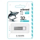 USB флеш накопитель Wibrand 32GB Shark Silver USB 2.0 (WI2.0/SH32U4S) Wibrand WI2.0/SH32U4S 1083811 - изображение 2