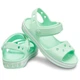 Крокси босоніжки Crocs Crocband Sandal Neon Mint 24 мятні - изображение 3