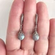 Сережки Hand Made черненные с натуральным лабрадором - изображение 2
