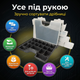 Органайзер Mastertool 36х29х19,5см с ручкою 49 секций для инструментов мелочей пластик двусторонний 14" - изображение 2