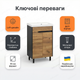 Тумба под умывальник Vivia Loft 55х35х77см для раковины ванной комнаты отеля металлические ножки напольная белая - изображение 2
