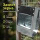 Бункерная кормушка 1.5л для кроликов и грызунов оцинкованная наружная нержавеющая сталь антивыгребная - изображение 6