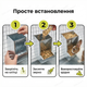Бункерная кормушка 1.5л для кроликов и грызунов оцинкованная наружная нержавеющая сталь антивыгребная - изображение 8