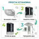 Гидромассажный бокс Vivia 120х80х215см угловая душевая кабина глубокий поддон для ванны дома отеля 3 форсунки - изображение 8