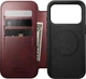Etui z klapką Nomad Modern Leather Folio na iPhone 17 Pro Burgundia (856504011833) - obraz 3