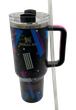 Термос термокружка Stanley Quencher H2.0 Tumbler из нержавеющей стали 1,18 л Rockstar Neon Black KT7001983 - изображение 3