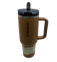 Термос термочашка Stanley Quencher ProTour Flip Straw Tumbler з нержавіючої сталі Caramel Brown 1,18 л KT7001976 - зображення 6