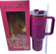 Термос термочашка Stanley Quencher H2.0 Tumbler з нержавіючої сталі 1,18 л Barbie Pink Gold KT7001981 - зображення 1
