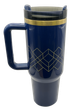 Термос термокружка Stanley Quencher H2.0 Tumbler из нержавеющей стали Royal Blue Gold 1,18 л KT7001972 - изображение 8
