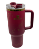 Термос термочашка Stanley Quencher H2.0 Tumbler з нержавіючої сталі 1,18 л Barbie Pink Gold KT7001981 - зображення 4