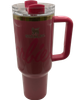 Термос термокружка Stanley Quencher H2.0 Tumbler из нержавеющей стали 1,18 л Barbie Hot Pink Gold KT7001982 - изображение 4