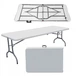 Стіл розкладний туристичний Hanert Family Table 180см White - изображение 1