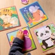 Montescori Puzzle Animals (Giocare Educare) — Деревянный развивающий пазл «Животки» 1-4 года - изображение 4