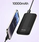 Повербанк для телефону AWEI P20K10000mAh Li-Pol 2USB, Type-C 2.4A, з індикатором заряду та швидкою зарядкою, універсальний для гаджетів, чорний - зображення 7