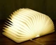 Настольная лампа светильник в виде книги Foldable Book Lamp, ночник книга аккумуляторная с переключением цветов, LED лампа на магните, коричневая - изображение 1
