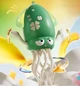 Музичний танцювальний восьминіг кальмар Tummy Time Octopus, 20.5x12.5 см, їздить, крутиться і танцює, з вудкою в комплекті та функцією розпізнавання перешкод на акумуляторі - зображення 6