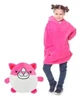Детская игрушка-толстовка 2 в 1 Huggle Pets Hoodie, плед-трансформер с капюшоном и рукавами на рост до 140 см, мягкий флис высокого качества, розовый - изображение 6