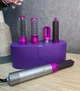 Стайлер 5в1 HAIR BRUSH Styler для различных типов волос, с функциями придания объема, выпрямления, укладки + кейс для хранения, фиолетовый - изображение 1