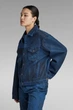Жіноча темно-синя джинсова куртка Oversized G-Star XS D23643,D338 - изображение 4