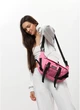 Большая женская тканевая поясная сумка бананка SAMBAG Розовый (5456038721) - изображение 11