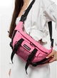 Большая женская тканевая поясная сумка бананка SAMBAG Розовый (5456038721) - изображение 12
