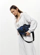 Большая женская тканевая поясная сумка бананка SAMBAG Синяя (5458038721) - изображение 6