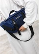 Большая женская тканевая поясная сумка бананка SAMBAG Синяя (5458038721) - изображение 7