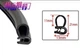 Универсальный автомобильный уплотнитель отверстия двери Rubber Seal Strip (1 метр) 11х21х13 мм - изображение 3