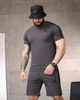 Летний комплект Adidas серый мужской футболка и шорты XXL - изображение 1