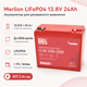 Акумуляторна батарея Merlion LiFePO4 12.8В 24А•год LiFePo4 заряд 24А Червоний - зображення 2