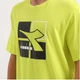 Мужская футболка diadora размер м жёлтый неон - изображение 3
