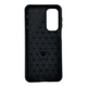 Чехол для телефона Samsung Galaxy M36 5G (M366B) карбоновый противоударный с высокими бортами черный - изображение 2