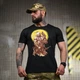 Потоотводная футболка Selion с принтом Козак черная размер 3XL - изображение 4