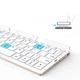 Клавиатура беспроводная BOW HB199 Bluetooth Серебристый - изображение 8