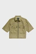 Жіноча оливкова сорочка cropped shirt G-Star L D22914,D123 - изображение 4