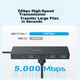 Удлинительный кабель ANKE для компьютера, ноутбука, настольного компьютера, один-многопортовый, USB-порт, четыре порта, 60 см. - изображение 2