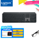 Бездротова Bluetooth-клавіатура Logitech MX Keys S, надтонка повнорозмірна, ергономічний дизайн, розумне підсвічування, з бездротовим приймачем, чорна, 108 клавіш - зображення 1