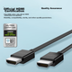 Удлинительный кабель BELKIN HDMI 2.1, кабель для подключения монитора 48 Гбит/с, кабель для передачи видео высокой четкости 4K Dynamic HDR, цифровой кабель EARC 8K, плетеный, 1 метр AV10176 - изображение 3