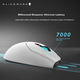 Ігрова миша Alienware AW620M, ергономічна дворежимна бездротова макромиша 2.4G для правшів, для офісу та кіберспорту, світлові ефекти RGB, магнітне відскок, подарунок на День святого Валентина, біла - зображення 2