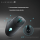 Ігрова миша Alienware AW620M, ергономічна дворежимна бездротова макромиша 2.4G для правшів, для офісу та кіберспорту, світлові ефекти RGB, магнітне відскок, подарунок на День святого Валентина, біла - зображення 6