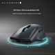 Ігрова миша Alienware AW620M, ергономічна дворежимна бездротова макромиша 2.4G для правшів, для офісу та кіберспорту, світлові ефекти RGB, магнітне відскок, подарунок на День святого Валентина, біла - зображення 7