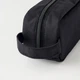 Пенал MUJI из нейлона с ручкой, простой 3D-пенал, большой вместительный, черный, 19*8*6,5 см. - изображение 3