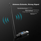 Бездротовий мережевий USB-адаптер EDUP AX900, WiFi 6 дводіапазонний 5G Bluetooth 5.3 з двома входами, приймач WiFi для настільного комп'ютера та ноутбука з зовнішньою антеною EP-AX900 - изображение 6