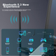 Бездротовий мережевий USB-адаптер EDUP AX900, WiFi 6 дводіапазонний 5G Bluetooth 5.3 з двома входами, приймач WiFi для настільного комп'ютера та ноутбука з зовнішньою антеною EP-AX900 - изображение 7